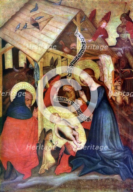 'Adoration of the Child', after 1430 (1955). Artist: Master of the Carrying of the Cross, Vyssi Brod