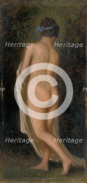 Study of a Standing Female Nude, 1880-1900. Creator: Eduard Majsch.