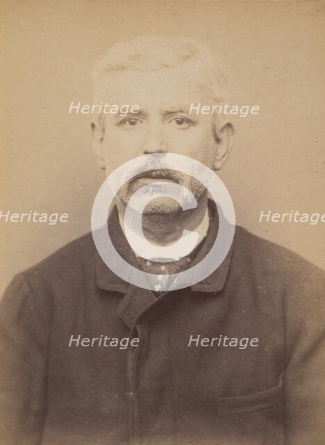 Reytinat. Jacques, François. 48 ans, né à Mouy (Oise). Colporteur. Anarchiste. 9/3/94., 1894. Creator: Alphonse Bertillon.