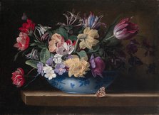 Still life of flowers, 1600-1682. Creator: Jean-Michel Picart.