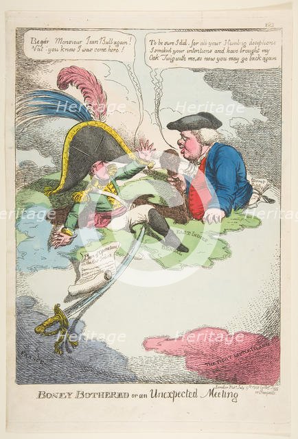 Boney Bothered or an Unexpected Meeting, July 9, 1808. Creator: Charles Williams.