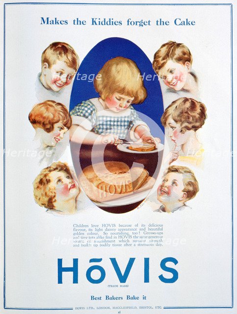 Hovis bread advert, 1928. Artist: Unknown