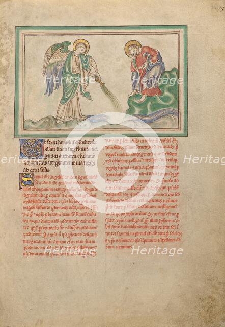 The Sixth Vessel: The Desiccation of the Euphrates; Dyson Perrins Apocalypse, about 1255-1260. Creator: Unknown.