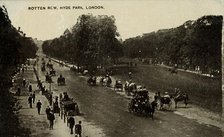 'Rotten Row, Hyde Park, London', late 19th-early 20th century.  Creator: Unknown.