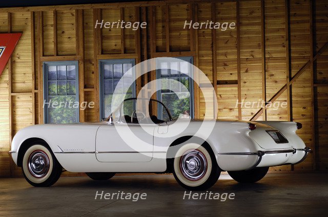 Chevrolet Corvette 1954 . Artist: Simon Clay.