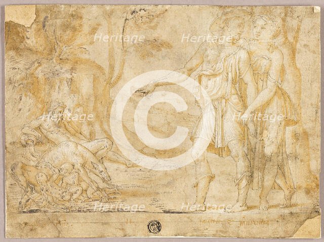 Faustulus and Merentia Discover Romulus and Remus, n.d.