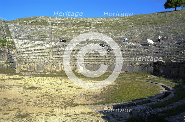The theatre at Dodona, Greece. Artist: Samuel Magal