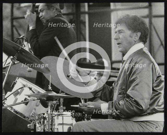 Slam Stewart and Shelly Manne on stage at the Capital Radio Jazz Festival, London, 1979. Artist: Denis Williams