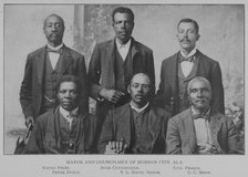 Mayor and councilmen of Hobson City, Ala., Young Pyles, Jesse Cunningham, Edw. Pearce..., 1902. Creator: Unknown.