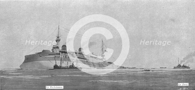 'Quelques drames sur mer; le 27 decembre 1916, a 8 heures 52 du matin, le cruisse francais `Gaulois` Creator: Unknown.