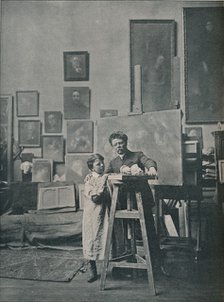 The Late Eugene Carriere in his Studio, c1870-1890, (1906). Artist: Unknown