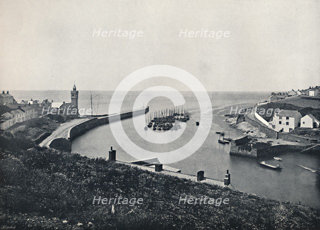'Porthleven - The Harbour and Look-Out', 1895. Artist: Unknown.
