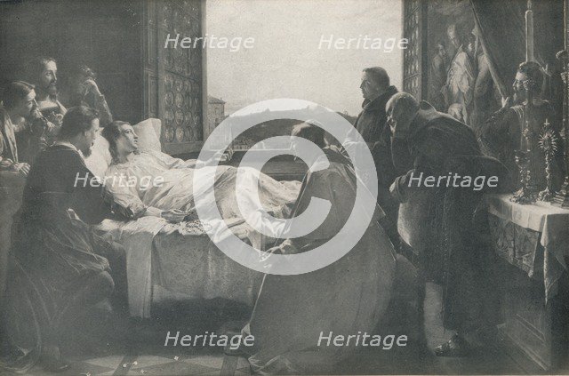 'The Last Moments of Raphael', 1866, (1917). Artist: Henry Nelson O'Neil.