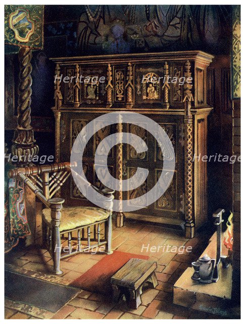 The 'King's Room' Oxburgh Hall, Norfolk, 1910.Artist: Edwin Foley