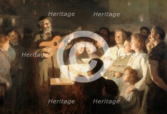 Le marchand de chansons, 1903. Creator: Victor Gabriel Gilbert.