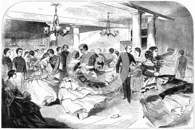 'Military Academy, The Hop, Cozzens Hotel', 1859.Artist: Winslow Homer