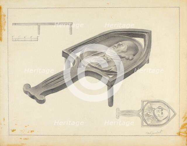 Flatiron Holder, c. 1939. Creator: Karl Joubert.