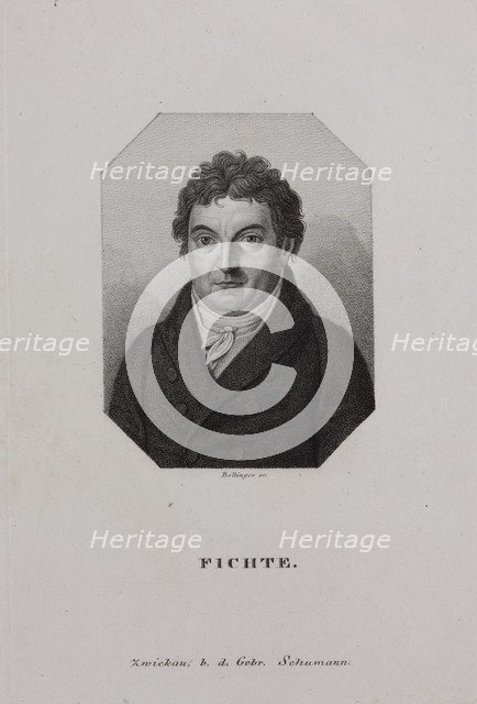 Portrait of Johann Gottlieb Fichte (1762-1814), 1810s.