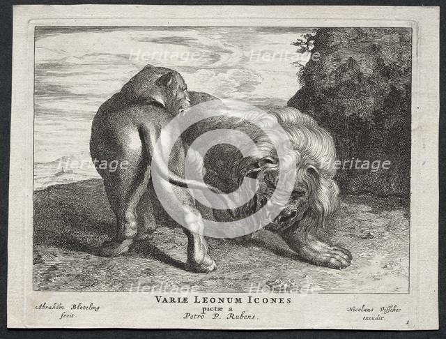 Various Lions. Creator: Abraham Blooteling (Dutch, 1640-1690).