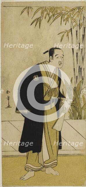 The Actor Otani Tomoemon I as Kajino Choan (?) in the Play Hono Nitta Daimyojin (?)..., c. 1777. Creator: Shunsho.