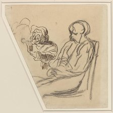 The Smoker. Creator: Honore Daumier.
