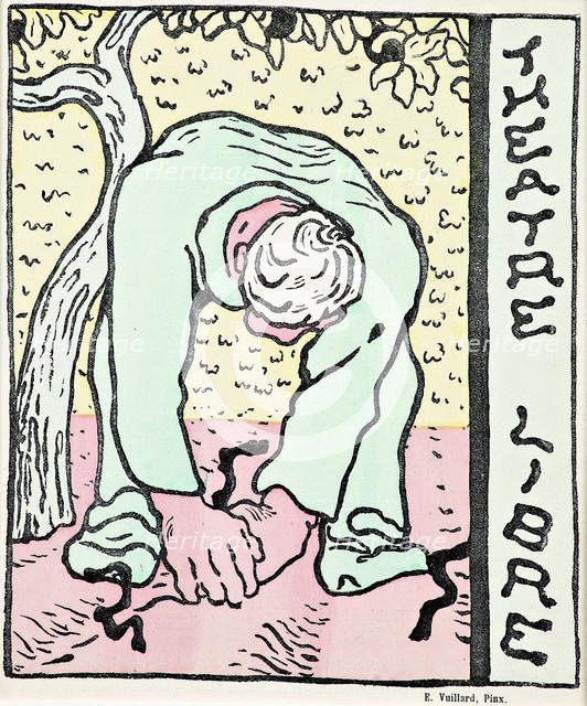 Cover of a programme of the Théâtre Libre, 1890. Creator: Vuillard, Édouard (1868-1940).