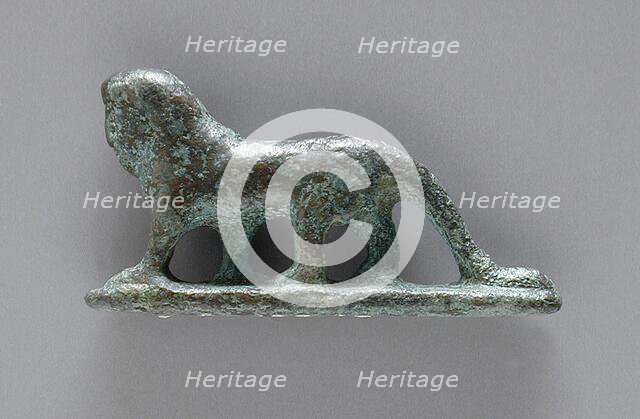 Human-Headed Lion Figurine, Roman Period (30 BCE-395 CE). Creator: Unknown.