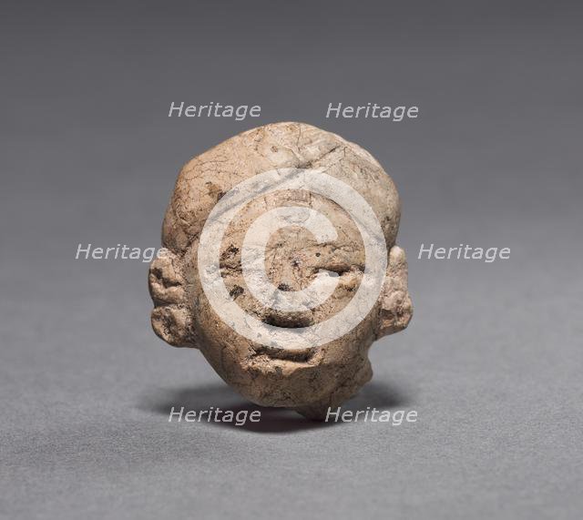 Figurine Head, c. 600-200 BC. Creator: Unknown.