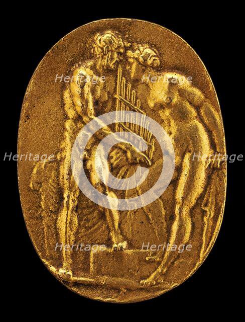 Pan and Syrinx, mid 16th century. Creator: Giovanni Bernardi.