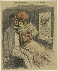 Gil Blas Illustré: Une Curiosité, par Alexandre Hepp, 1897. Creator: Théophile Alexandre Steinlen (Swiss, 1859-1923).