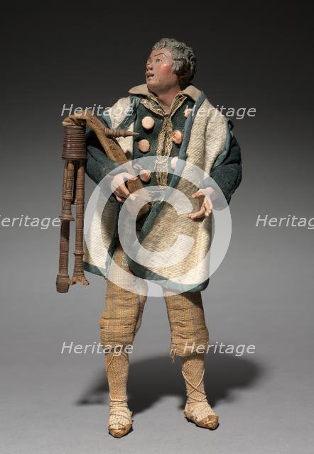 Figure from a Crèche: Piper, 1780-1830. Creator: Unknown.