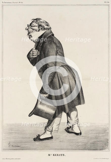 Comte de Kératry, 1833. Creator: Honore Daumier.