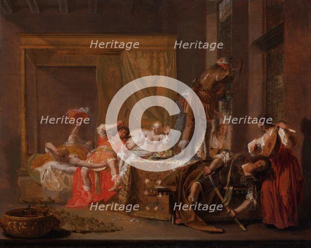 Scene from the Wedding of Messalina and Gaius Sillius, c.1645-c.1650. Creator: Nikolaus Knüpfer.