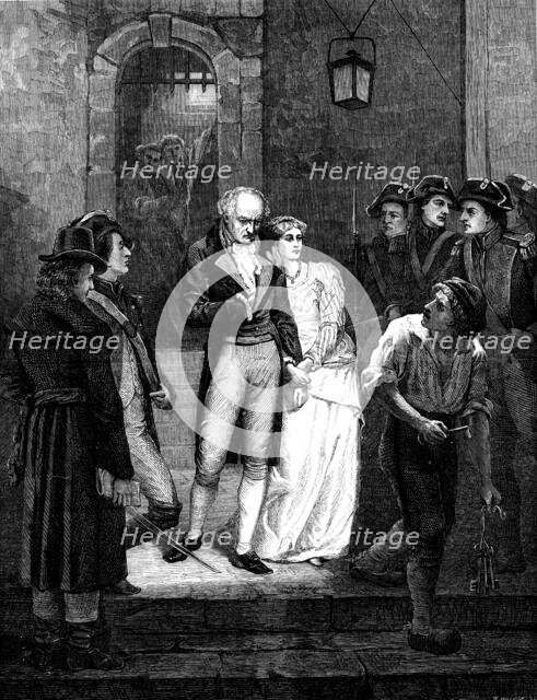 "An Incident in the Revolution of 1792," by W. W. Ouless, in the Royal Academy Exhibition, 1871. Creator: William Hollidge.