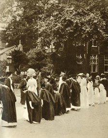 Queen Mary at Bedford College, London, 1913, (1935). Creator: Unknown.