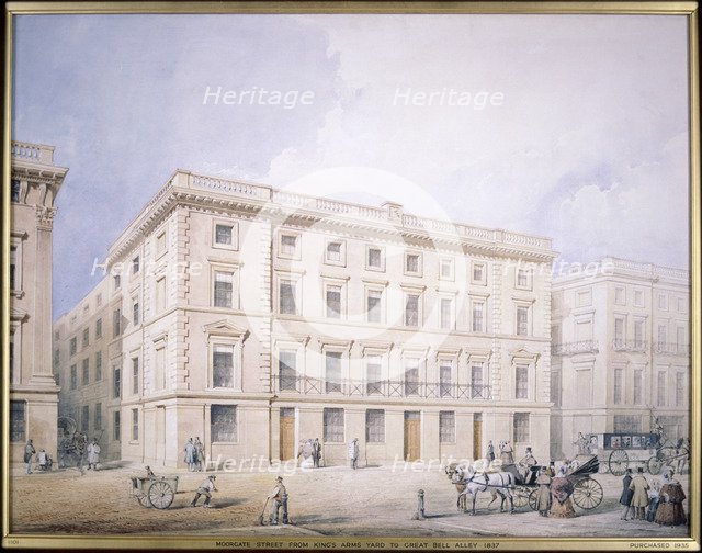 West End of Moorgate Street Artist: Anon