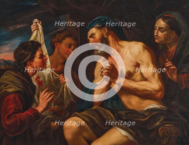 The brothers show Jacob Joseph's bloody garment, Second half of the 17th century. Creator: Loth, Johann Karl (1632-1698).