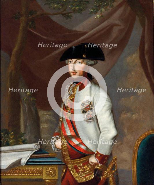 Portrait of Emperor Joseph II (1741-1790), ca 1770. Creator: Anonymous.