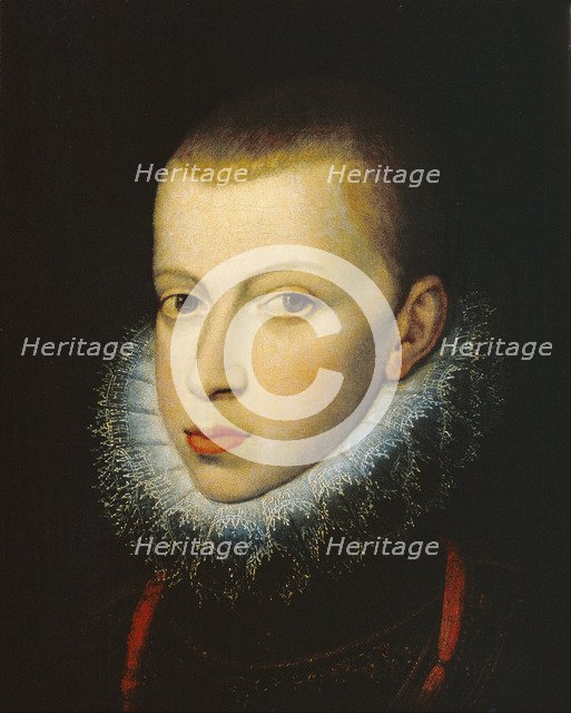 Portrait of Philip III (1578-1621), King of Spain and Portugal. Artist: Pantoja de la Cruz, Juán (1553-1608)