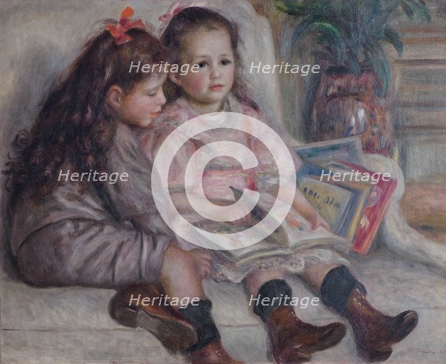 Jean and Geneviève, Martial Caillebotte's children, 1895.