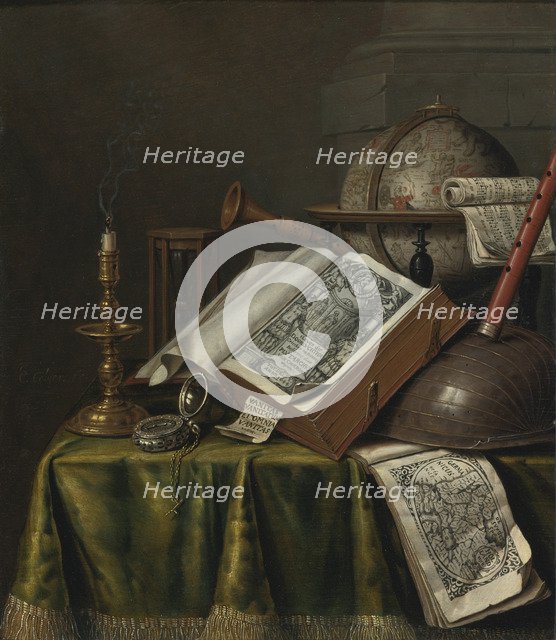 Vanitas Still Life. Artist: Collier, Edwaert (1642-1708)