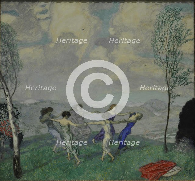 Circle Dance, 1910. Creator: Stuck, Franz, Ritter von (1863-1928).