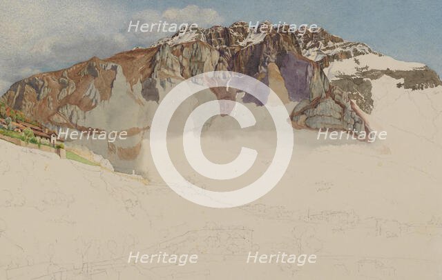 Mountainous Landscape in Italy : "Il Resegone", 1885. Creator: Frank Randal.