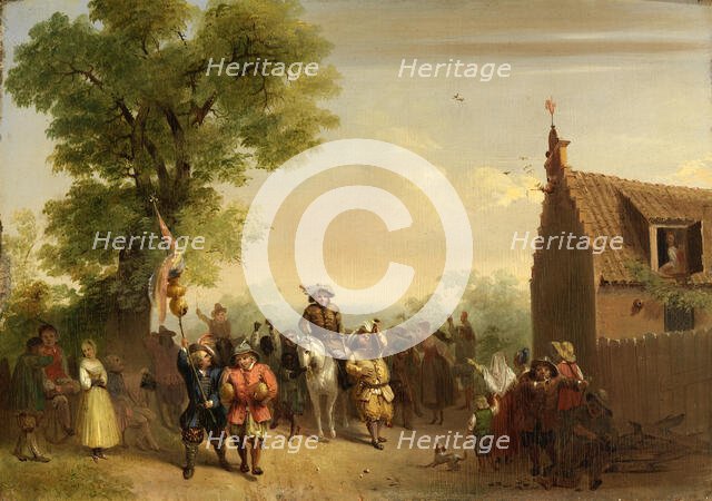 Triumph of Stoffel Brinkerhoff, on His Return from His Conquests in the East, 1835. Creator: John Gadsby Chapman.