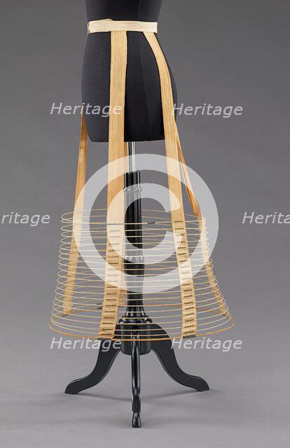 Cage crinoline, American, ca. 1875. Creator: Unknown.