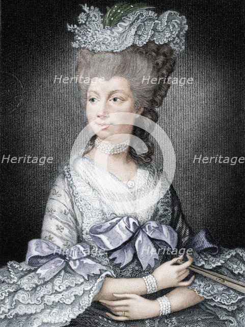 Queen Charlotte, queen consort of George III, (19th century). Artist: Read.