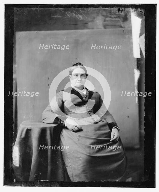 Miss Ballenger, great-grandmother of (Grace and Gladys Price), between 1865 and 1880. Creator: Unknown.