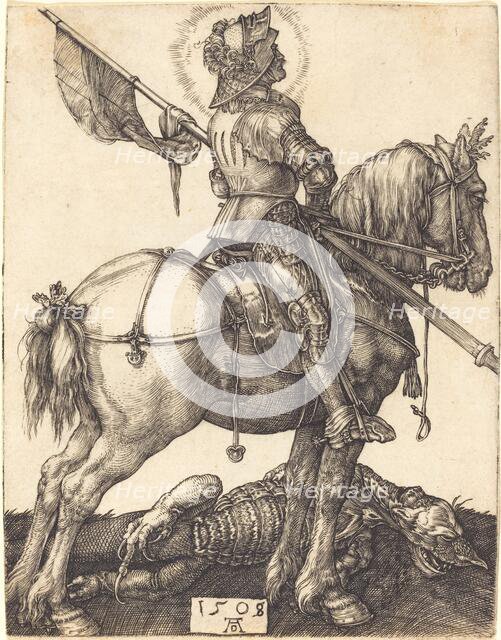 Saint George on Horseback, 1508. Creator: Albrecht Durer.
