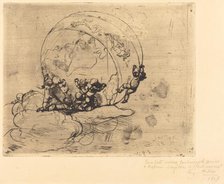 Les Amours Conduisant le Monde, 1881. Creator: Auguste Rodin.