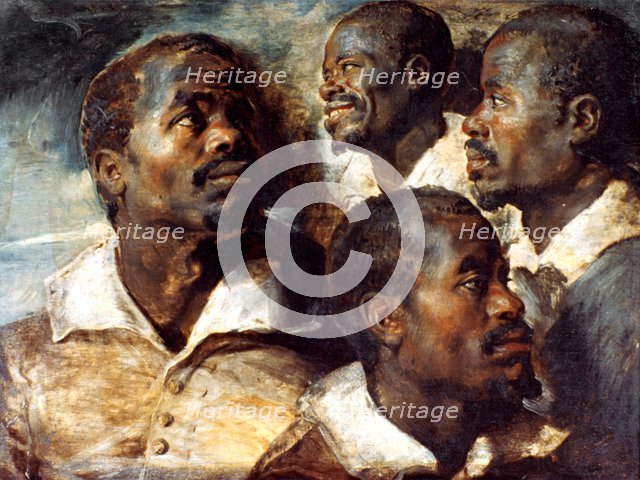 'Studies of the Head of a Negro', 17th century. Artist: Peter Paul Rubens